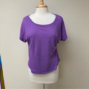 Delia*s Basic Short Sleeve Tee Purple Medium